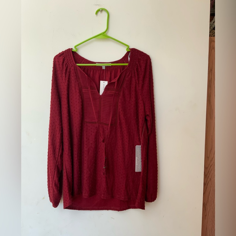 Daniel Rainn Cranberry Blouse